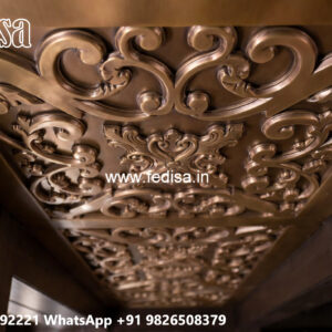 Wooden Ceiling Design Pop Design Jali No-6362