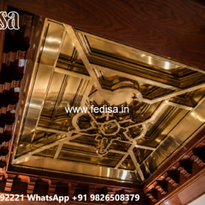 Wooden Ceiling Design Four Ceiling Pop Ka Design No-6388