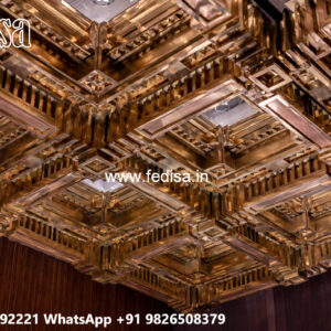 Wooden Ceiling Design Living Room False Ceiling Design For Hall With Two Fans No-6423