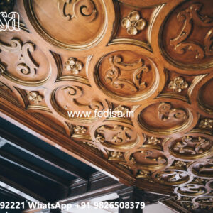 Wooden Ceiling Design Jali Wali False Ceiling No-6435