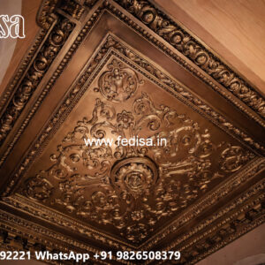 Wooden Ceiling Design Home Room Pop Design No-6476