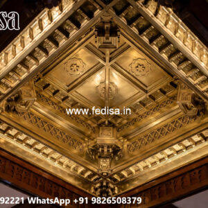 Wooden Ceiling Design Pop Design Minus Plus No-6536