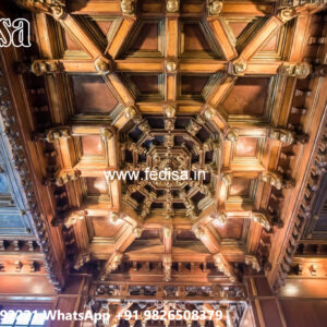Wooden Ceiling Design Fall Ceiling Design For Hall With Two Fans No-6581