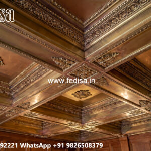 Wooden Ceiling Design Pop Border Design No-6603
