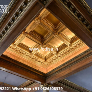 Wooden Ceiling Design Modern Pop Design No-6718