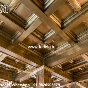Wooden Ceiling Design Modern Main Hall Fall Ceiling Design No-6775
