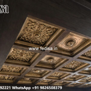 Wooden Ceiling Design Fiber Pop Design No-6852