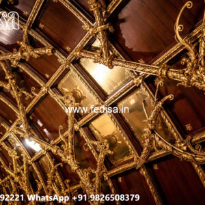 Wooden Ceiling Design Pop Design For Shop No-6858
