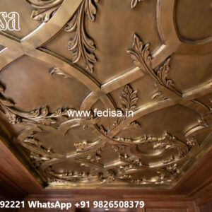 Wooden Ceiling Design L Shape False Ceiling Design No-6867