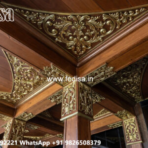 Wooden Ceiling Design 3 Fan Ceiling Design No-6870
