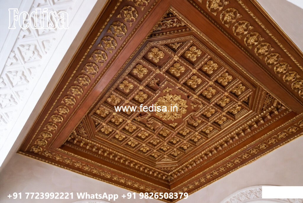 Wooden Ceiling Design Pop False Ceiling Design For Hall No-6876 - Fedisa