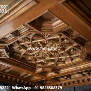 Wooden Ceiling Design False Ceiling Design With Fan No-6905