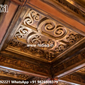 Wooden Ceiling Design Normal Pop Design No-6925