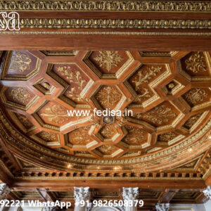 Wooden Ceiling Design Dining False Ceiling No-6949