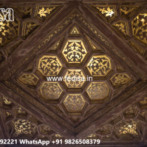 Wooden Ceiling Design Pop Chhat Design No-6955