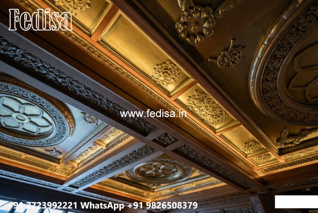 Wooden Ceiling Design Modern False Ceiling Design For Hall With Two ...