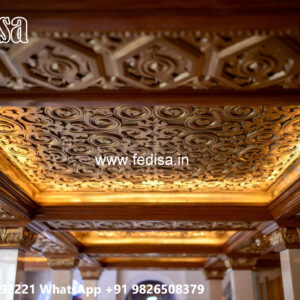 Wooden Ceiling Design Hall Pop Design Latest No-7008