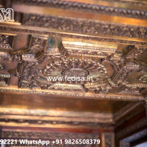 Wooden Ceiling Design Fall Ceiling Design For Hall With Two Fans 2026 No-7020
