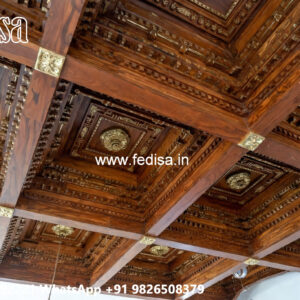 Wooden Ceiling Design Ceiling Cement Plaster Design No-7064