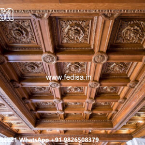 Wooden Ceiling Design Putty Ceiling Design No-7103