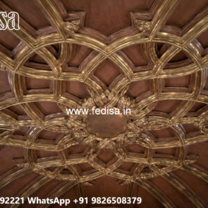 Wooden Ceiling Design Cement Ceiling Flower Design No-7104