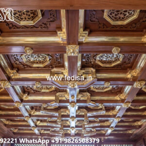 Wooden Ceiling Design Pooja Room False Ceiling No-7106