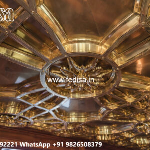 Wooden Ceiling Design 3d False Ceiling No-7178