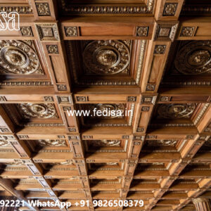 Wooden Ceiling Design Pop Ceiling Border Design No-7198
