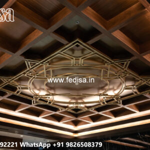 Wooden Ceiling Design Light Pop Design No-7211