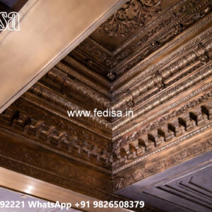 Wooden Ceiling Design Pop Simple Flower Design No-7220