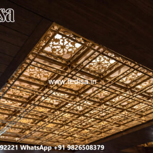 Wooden Ceiling Design Simple Dining Ceiling Design No-7318