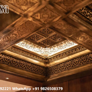 Wooden Ceiling Design Pop Patti Design No-7319