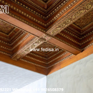 Wooden Ceiling Design 3d Pop Design For Hall No-7327