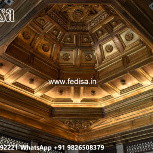 Wooden Ceiling Design Pop Corner Design For Hall No-7329