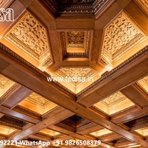Wooden Ceiling Design Fan Pop Design Color No-7342
