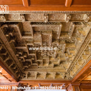 Wooden Ceiling Design Home Ceiling Flower Design Color No-7401