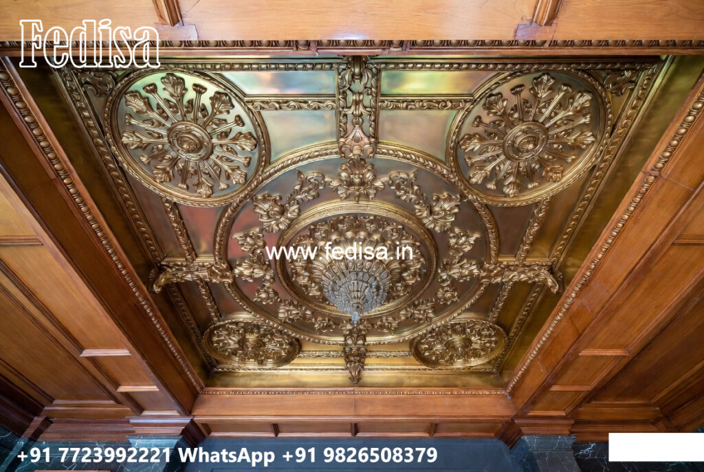 Wooden Ceiling Design Main Hall Fall Ceiling Design 2026 No-7403 - Fedisa