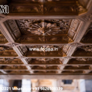 Wooden Ceiling Design High Ceiling Living Room Design No-7484