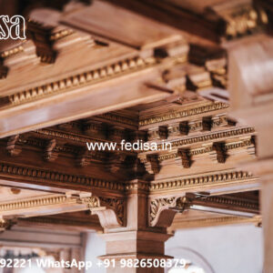 Wooden Ceiling Design Pop Phool Patti Design No-7509