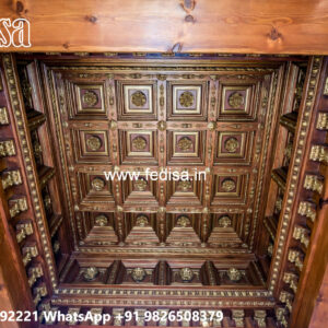 Wooden Ceiling Design Drawing Room False Ceiling Design 2026 No-7524