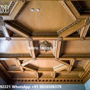 Wooden Ceiling Design Classic False Ceiling Design No-7538