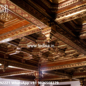 Wooden Ceiling Design Pop Design For Guest Room No-7566