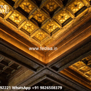 Wooden Ceiling Design New Pop Design Hall No-7624
