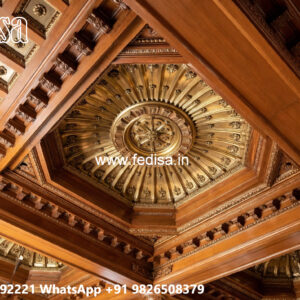 Wooden Ceiling Design Interior False Ceiling No-7644