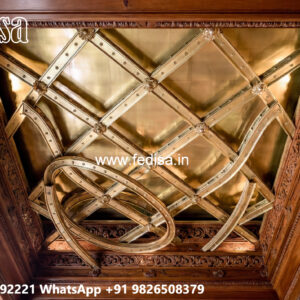 Wooden Ceiling Design Gypsum Design For Hall No-7647