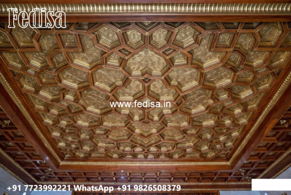 Wooden Ceiling Design Living Hall Ceiling Design No-7669 - Fedisa