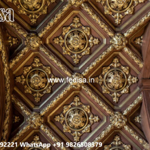 Wooden Ceiling Design Pop Design Border No-7680
