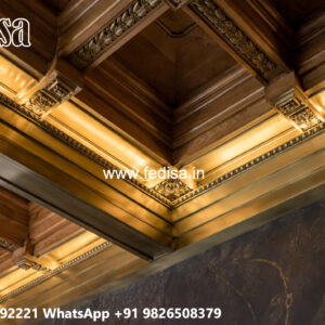 Wooden Ceiling Design Pop Design For Concealed Light No-7693