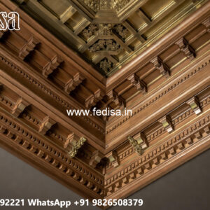 Wooden Ceiling Design House Ceiling Flower Design No-7698