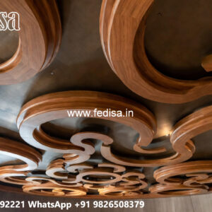 Wooden Ceiling Design Ceiling Fan Box Design No-7713